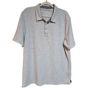 Magaschoni Gray Short-Sleeve Polo Shirt L/G  Polyester Viscose Spandex  Men